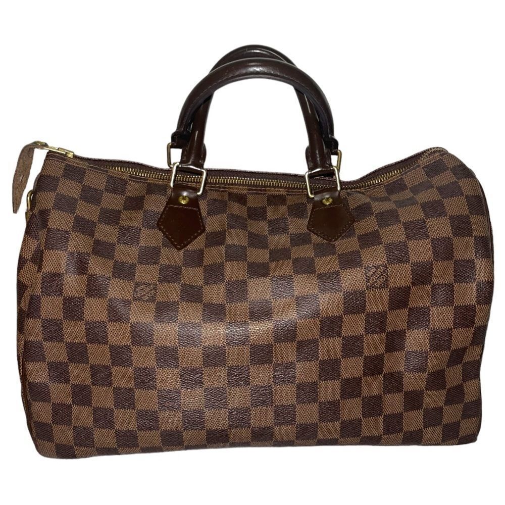 Louis Vuitton 35 speedy damier ebony handbag